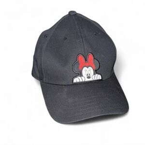 Disney Black Hat with Red Minnie Mouse Design